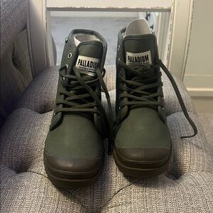 Palladium Olive High-Top Sneakers